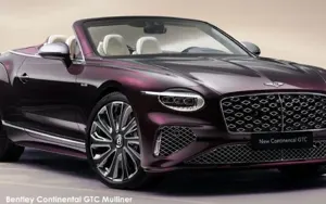 Bentley Continental GT Mulliner Convert V8 (hybrid) October 2024